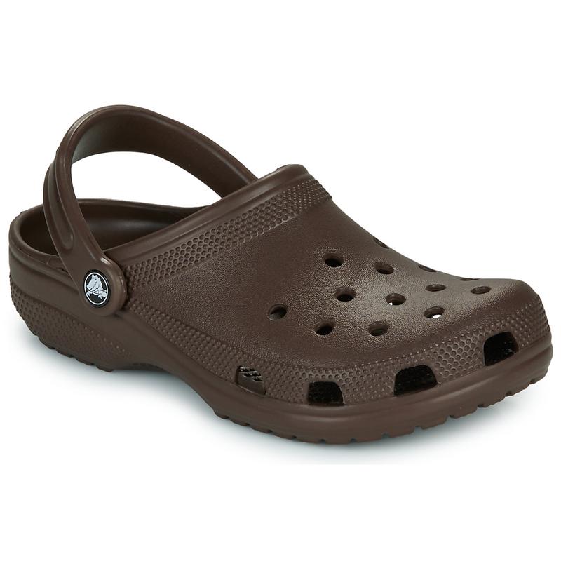 代购Crocs女士凉鞋防滑舒适易穿脱全天候穿着橡胶材质棕色轻便