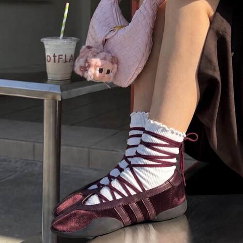 代购Adidas Taekwondo Mei Ballet阿迪达斯一脚蹬芭蕾运动休闲鞋