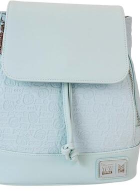 代购Loungefly女士迷你双肩包顶部翻盖扣合侧边拉链内置收纳空间