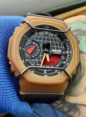 代购Baklava x CASIO GA-2100X卡西欧联名款黑咖拼色男女运动手表