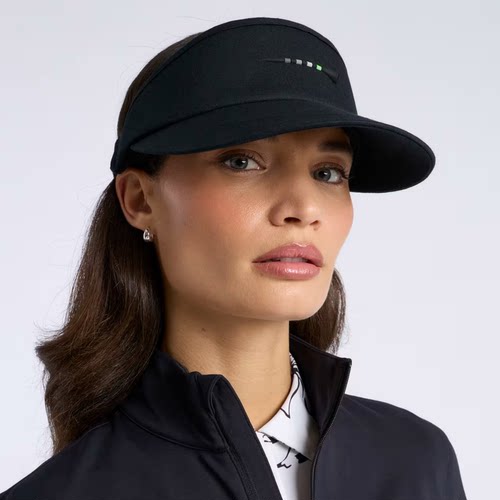代购GFORE SILICONE经典百搭黑色空顶男女高尔夫球帽可调节运动帽