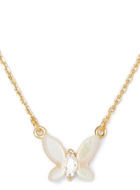 代购kate spade女士项链优雅精致时尚简约白色多色金属链