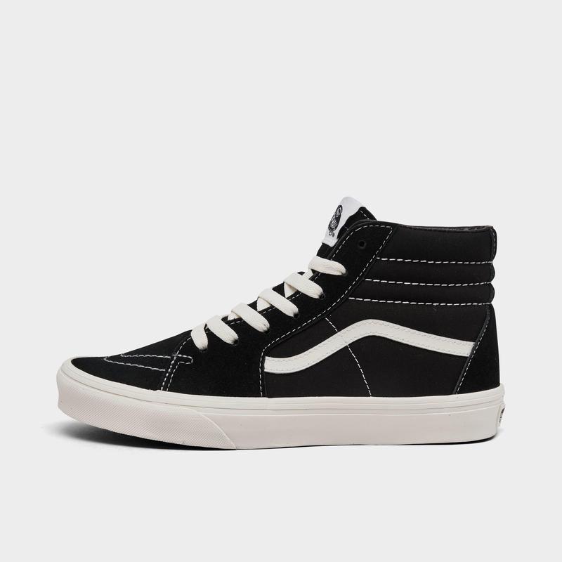 VANS女童板鞋高帮休闲运动鞋经典条纹设计