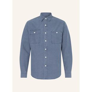 直筒版 polo 休闲衬衫 ralph 型胸袋双口袋单排扣棉质纽 lauren男装