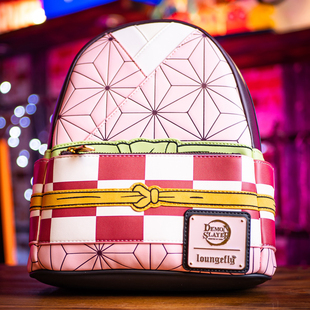 代购Loungefly Demon Slayer Nezuko鬼灭之刃联名款祢豆子双肩包