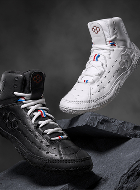 代购RUDIS SF-Tbilisi第比利斯限量版全粒面皮革男士摔跤鞋拳击鞋