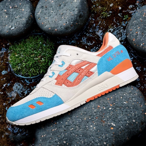 代购Asics x MITSUI GEL-LYTE III 07亚瑟士联名限定珊瑚主题跑鞋