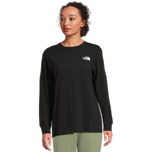 海外代购THE NORTH FACE/北面女士运动T恤长袖圆领户外休闲