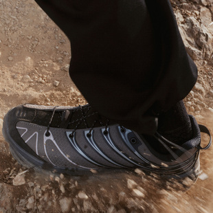 代购HOKA Stinson Evo GTX X HAVEN联名款墨黑色防水男女越野跑鞋