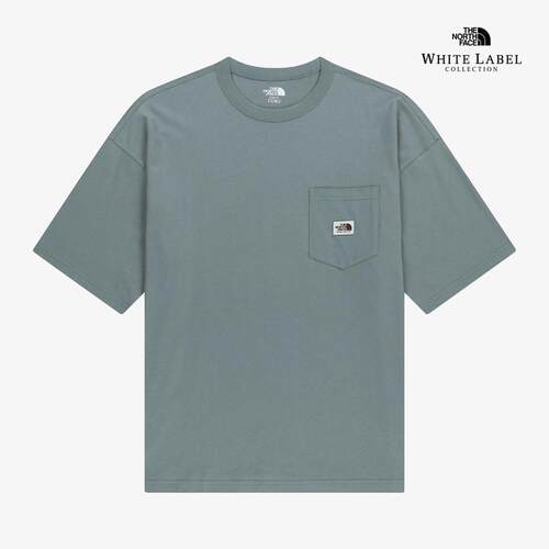日本代购THE NORTH FACE/北面男士运动T恤宽松版型胸前口袋
