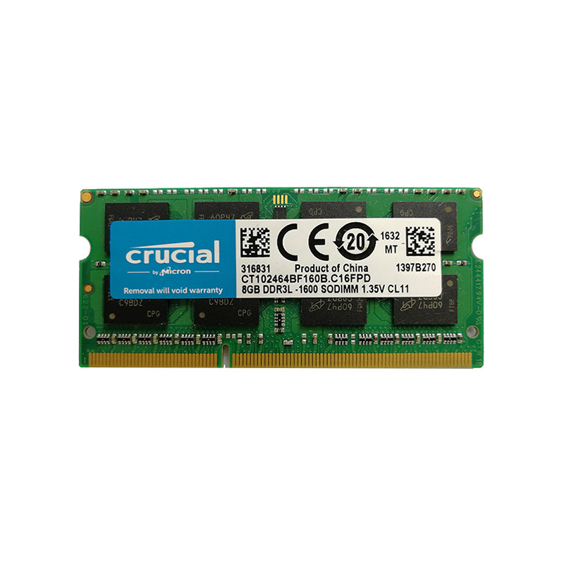 CRUCIAL/英睿达 2g 4g 8g1600 1333 ddr3l 笔记内存条 低电压内存