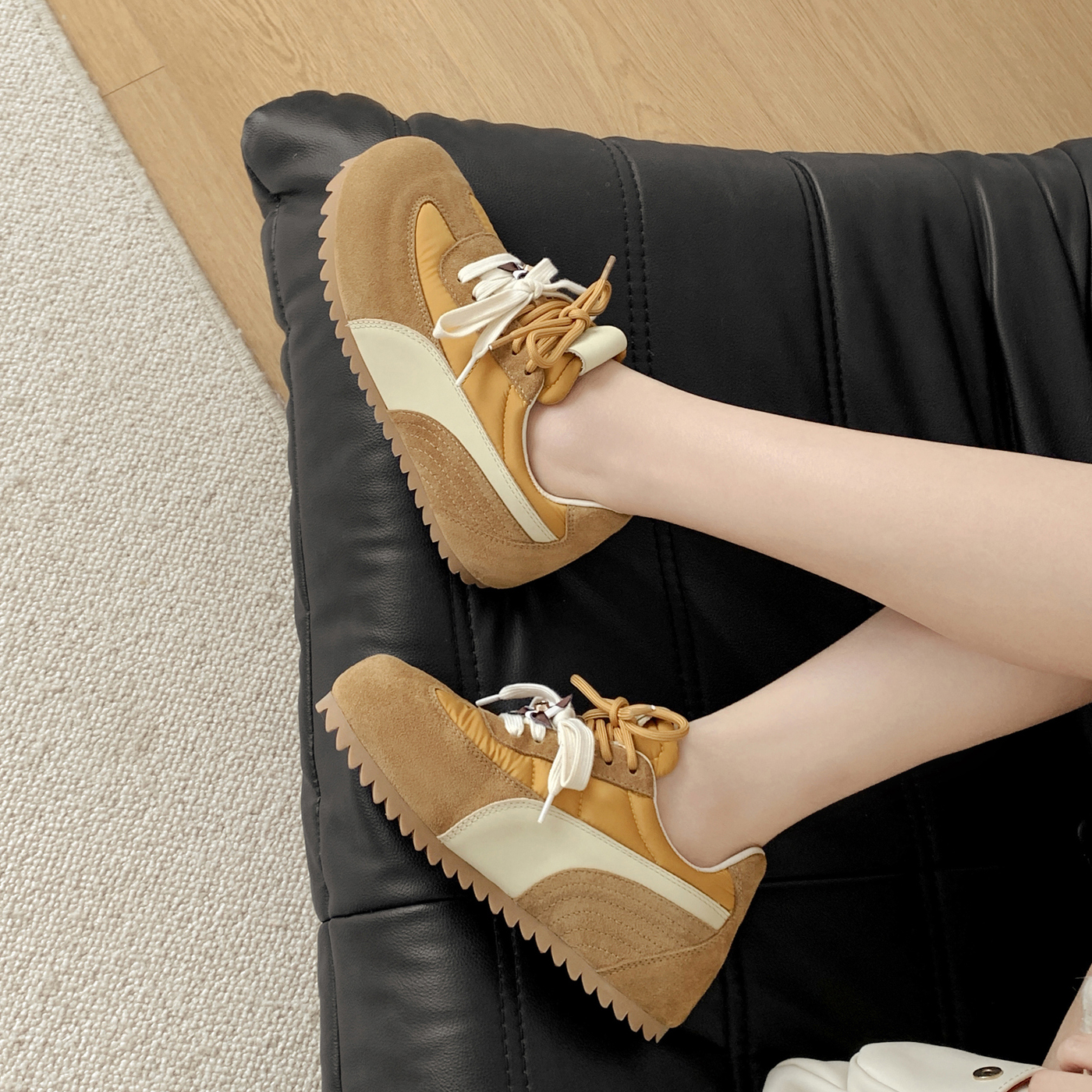 猫本喵增高5.5厘米德训阿甘鞋女