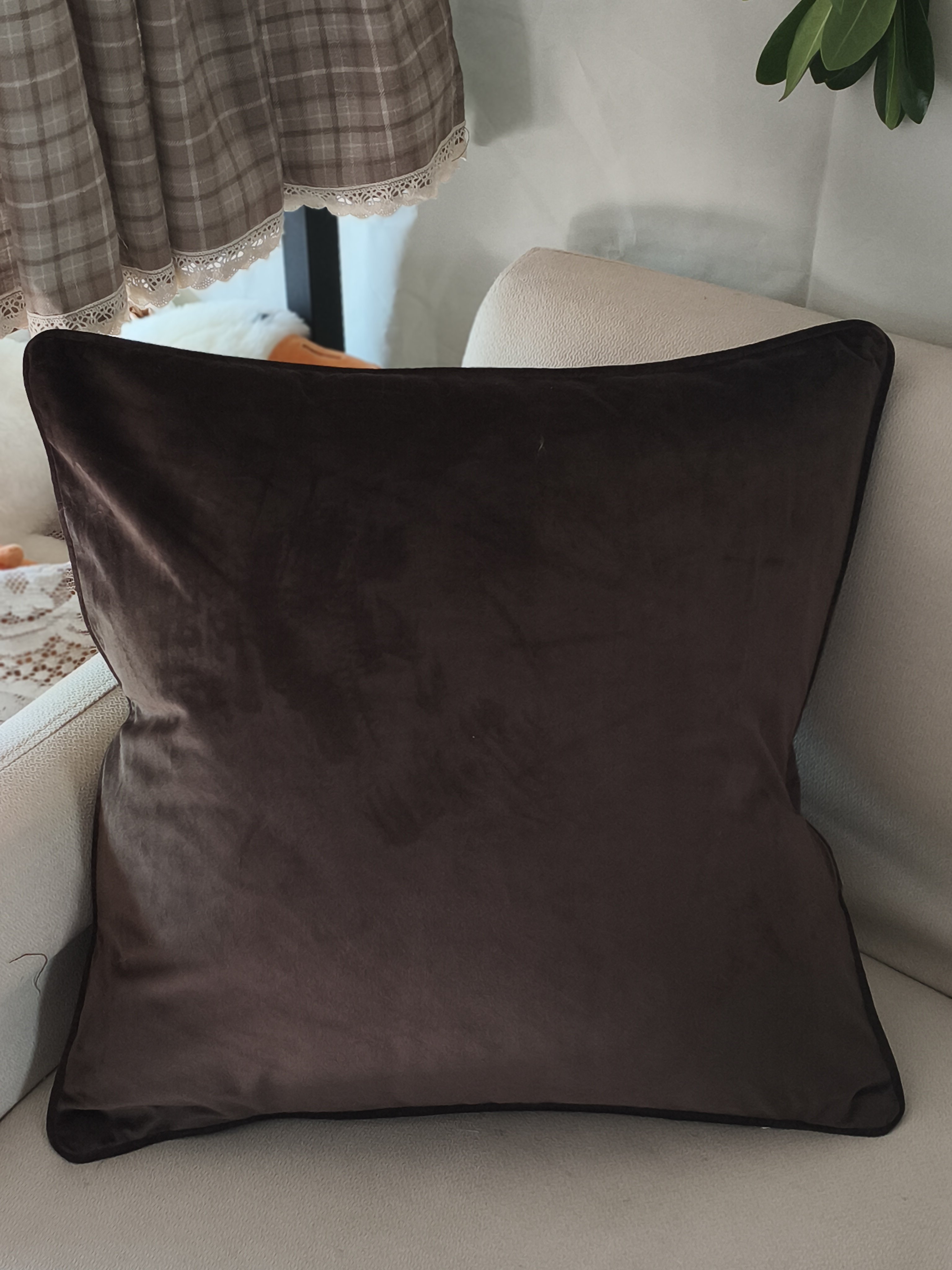 1孤品现代简约高精密提花抱枕套客厅沙发办公室冰感面料（不含芯