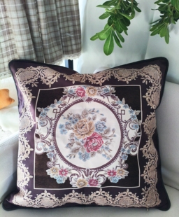 8色织提花高织高密现代简约风抱枕套客厅沙发飘窗48*48（不含芯