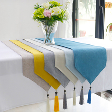 餐桌旗现代简约茶几旗布新中式茶席电视柜鞋柜盖布美容床旗床尾巾