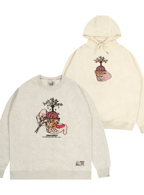 GRAF原创品牌【24Vol.1】大脑盆栽收获创意果实2美式重磅帽衫卫衣