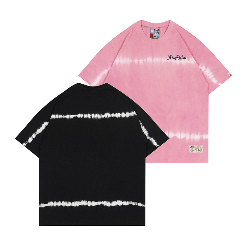 GRAF横线扎染短袖T恤街头