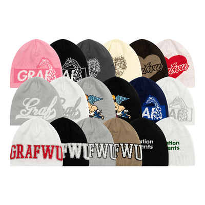 冷帽GRAFWU针织帽图案恶魔针织帽