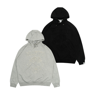 GRAF原创品牌【手工破坏】枝繁叶茂大树图案美式街头宽松毛圈帽衫