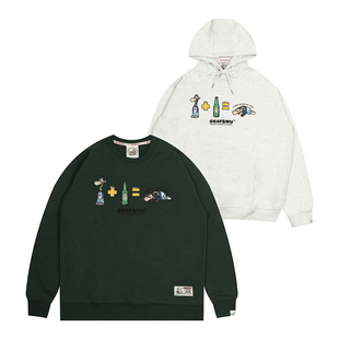 绒帽衫 醉汉长颈鹿千杯不醉趣味街头美式 24Vol.2 GRAF原创品牌