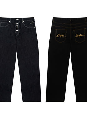 GRAF原创品牌【TheSample】基础采样系列美式14OZ原牛Baggy工装裤