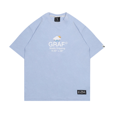 天气预报街头美式短袖GRAF原创