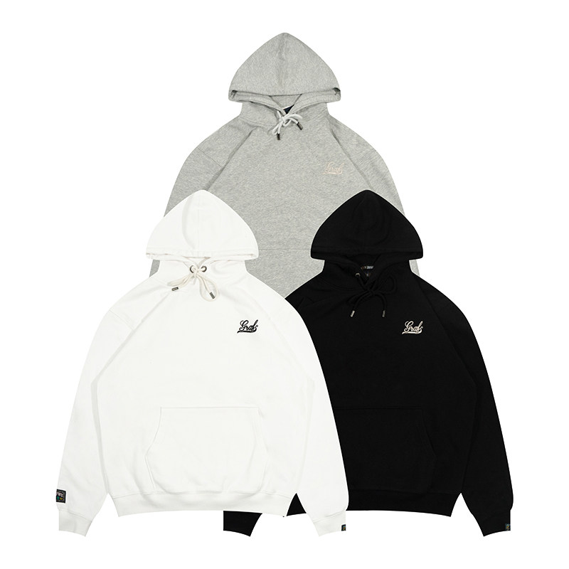 字母刺绣落肩刺绣GRAF&WU帽衫