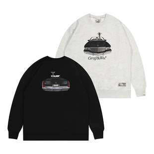 敞篷黑车绒美式 长颈鹿怀念经典 圆领卫衣 24Vol.1 GRAF原创品牌