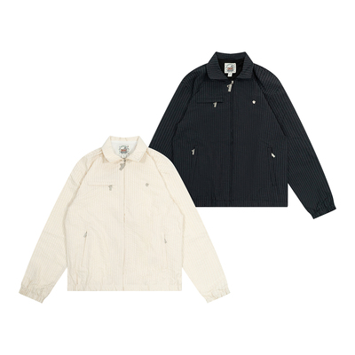 GRAF春季轻薄立领复古小格纹夹克