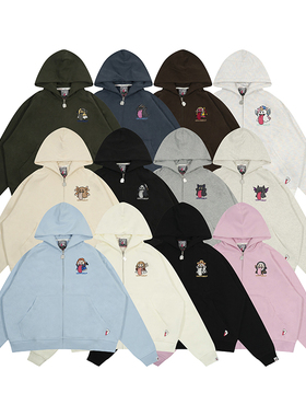 GRAF原创品牌【万圣狂欢】黑猫哥斯拉独角兽修女可爱鬼直拉厚帽衫