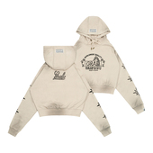 手绘脏洗泥做旧长颈鹿女神帽衫 GRAF原创品牌 Dirty短款