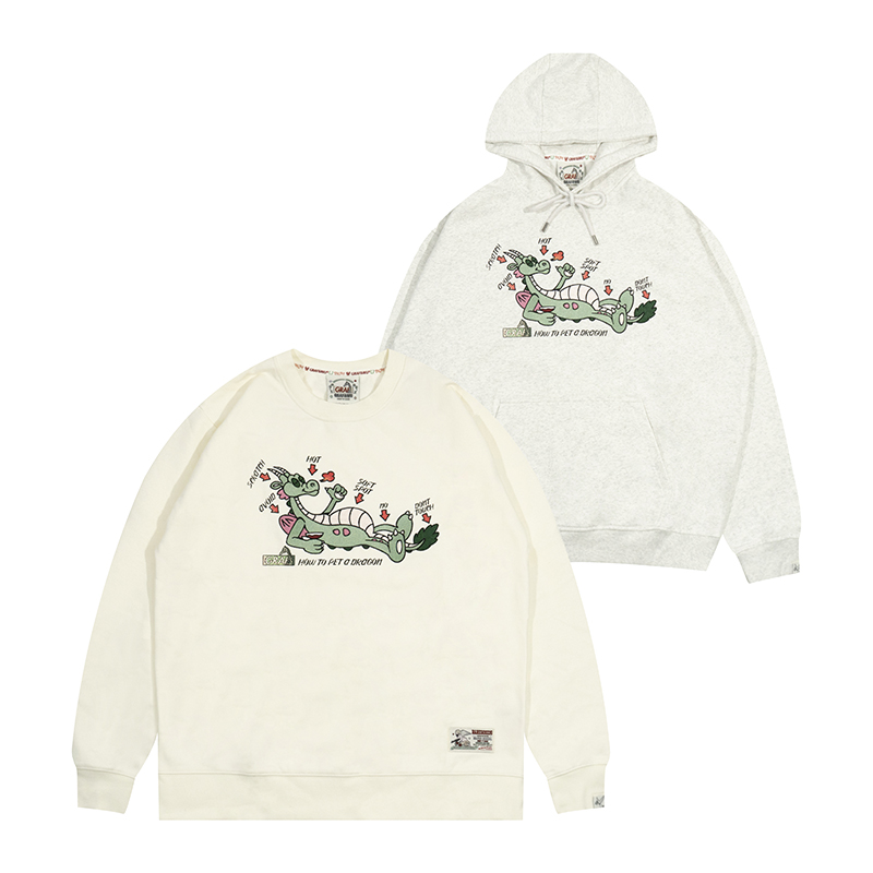 绿龙重磅GRAF美式帽衫卫衣