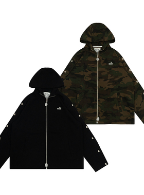 GRAF原创品牌【TheSample】基础采样AK47天使全金属排扣迷彩帽衫