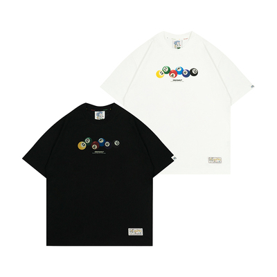 GRAF彩色元素台球刺绣街头短袖