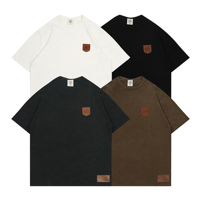 绒面针织美式短袖GRAF原创