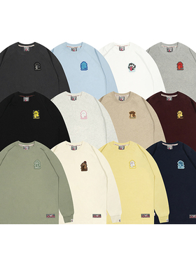 GRAF原创品牌【五行起源】金木水火土金暗光元素可爱鬼小刺绣长袖