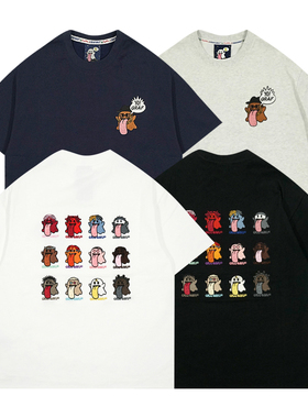 GRAF原创品牌【说唱歌手】BooGhost12个可爱鬼2.0刺绣重磅短袖T恤