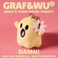 GRAF Original Brand [Mini Version] What's your mood today? Mood Cute Ghost plush toy keychain thumbnail 3