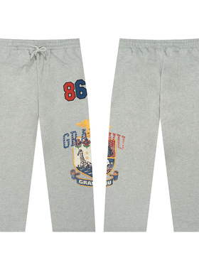 GRAF原创品牌【TheSample】基础采样系列破坏徽章美式可调节卫裤