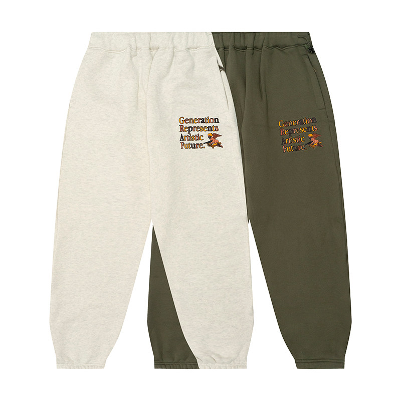 刺绣宽松保暖原创卫裤GRAF&WU