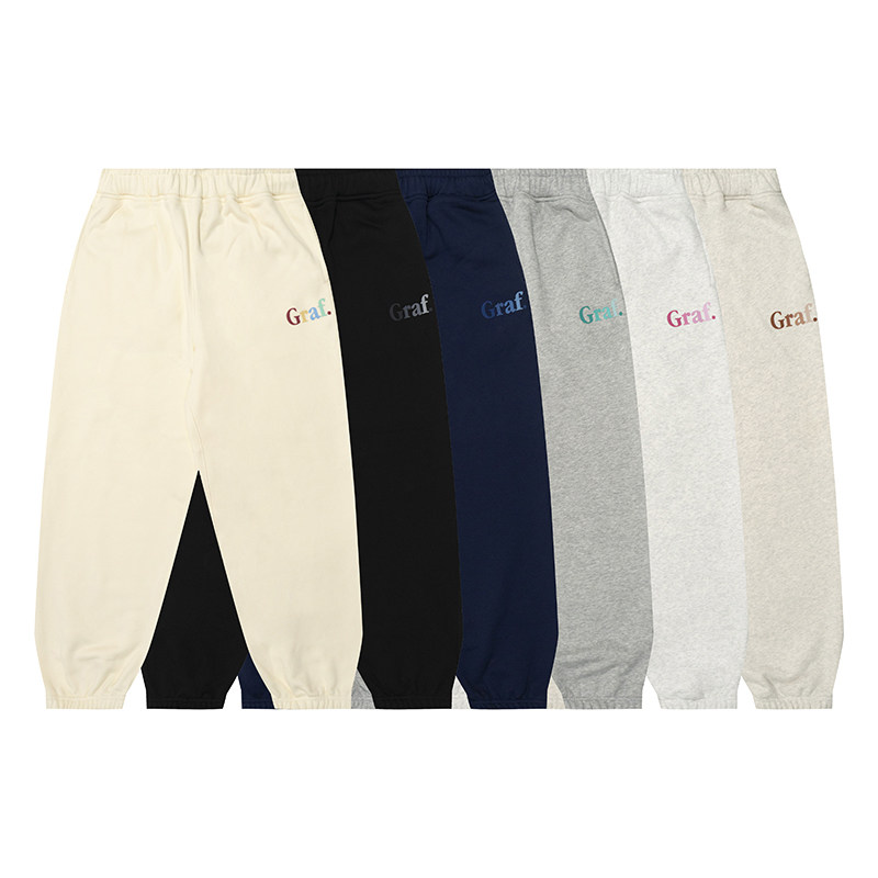 渐变抓绒卫裤美式基础长裤GRAF