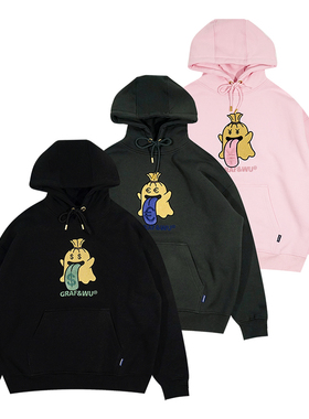 GRAF原创品牌BooGhost【多币种】可爱鬼钱袋宽松休闲加绒卫衣帽衫