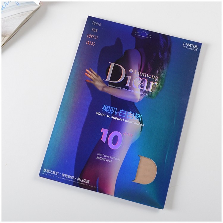 兰梦迪Diear丝袜隐形比基尼裆薄款连裤袜女脚尖透明打底袜现货