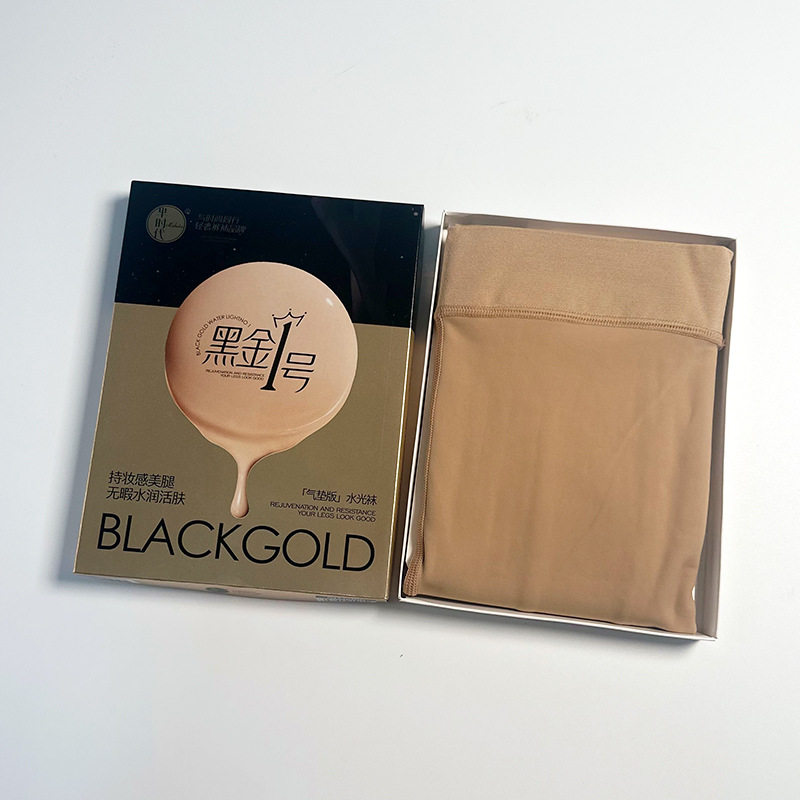 芈时代黑金1号新款6966气垫水光袜春秋款100g裸感水光连裤袜批发