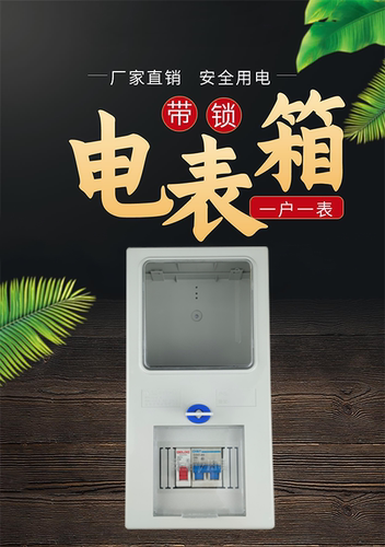 正合单相带锁电表箱带开关