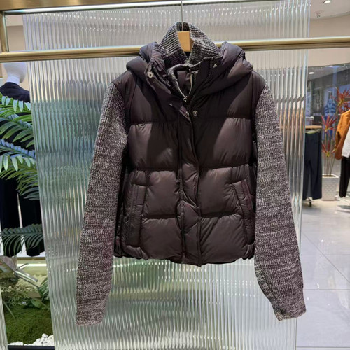 007冬季连帽白鸭绒假两件羽绒服