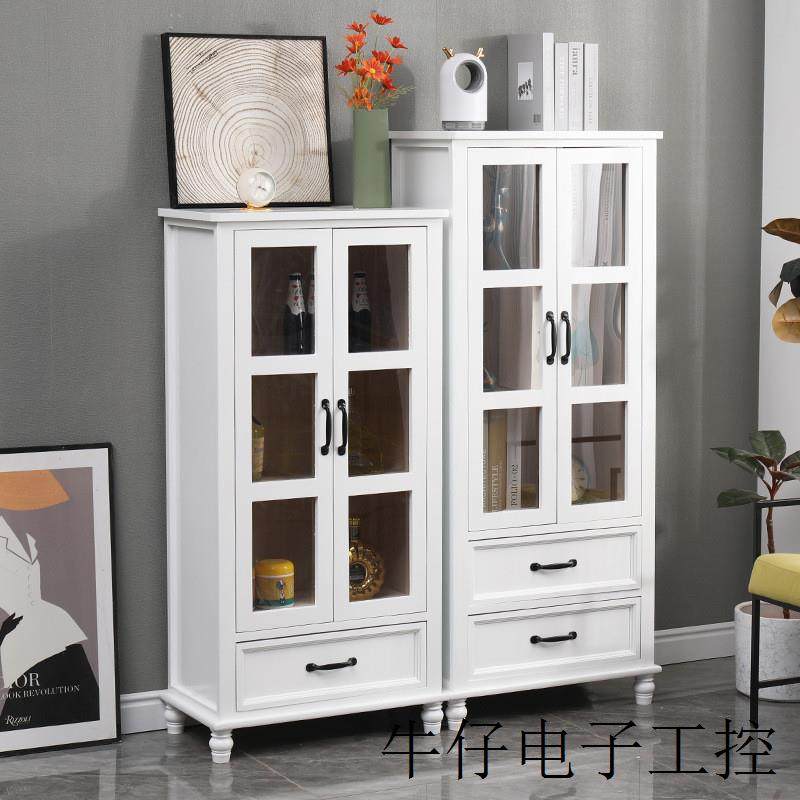 现货直销酒柜书柜实木展示柜玻璃门现代简约多功能客厅靠墙收纳柜,住宅家具,酒柜,淘宝优惠券,粉丝福利购,淘宝优惠卷