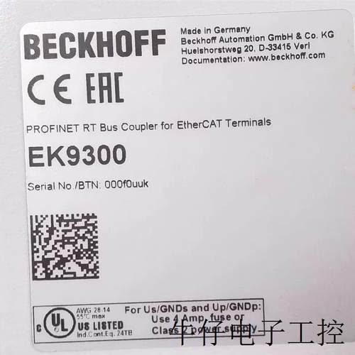 德国BECKHOFF  模块  BX8000  全新原装正品拍前议价