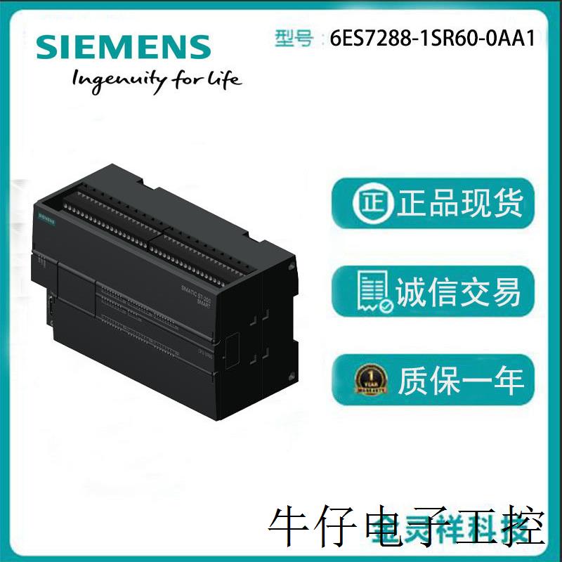 S7-200 SMART,CPU SR60机载 I/O: 36 个数字输入端24V DC