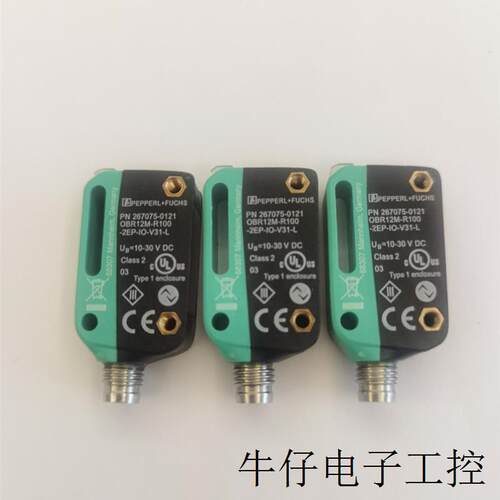 光电开关 激光对板 OBR12M-R100-2EP-IO-V31-L